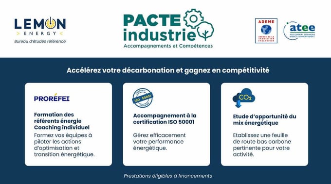 Prestations du PACTE Industrie